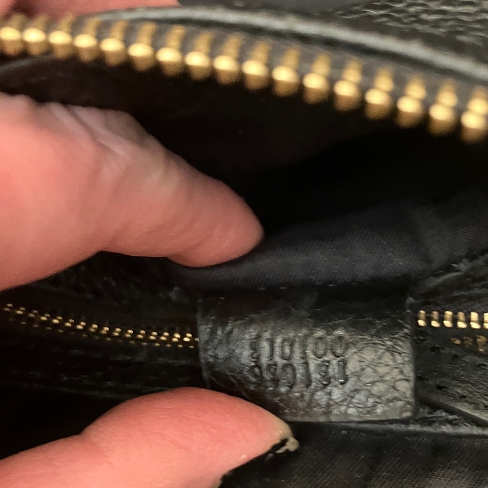 Gucci Black and Red Leather Shoulder Bag - Picture 3 of 4